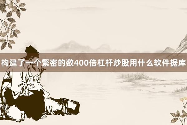 构建了一个繁密的数400倍杠杆炒股用什么软件据库